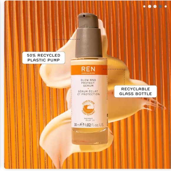 NIB REN glow and protect serum - Picture 8 of 15